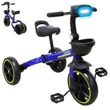 Joykoo Evolutionary Tricycle For Children 360 Rotating Seat With Light And Sound - Blue - View 1