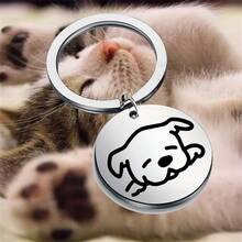 Pastoral Free-Range Dog Tag, High Corrosion-Resistant Stainless Steel Pendant Charm, Durable Pet Collar Accessory, Withstands Moisture, Sun Exposure And Harsh Environments, Secure And Stable, Universal Identification Tag For Outdoor Free-Range Cats And Dogs - Multicolor - View 10