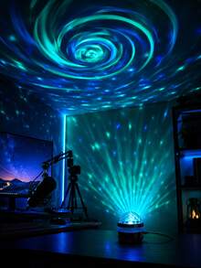 1個 [LED氛圍燈] 多色星空投影夜燈，適用於床邊、房間裝飾、客廳、宿舍氛圍營造 - 彩色 - 查看 11