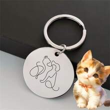 Aksesori Kalung Liontin Hewan Peliharaan Universal, Cocok untuk Kucing dan Anjing, Kalung Anjing Stainless Steel, Kompatibel dengan Berbagai Kalung Hewan Peliharaan, Desain Ringan untuk Kenyamanan Saat Dipakai, Tahan Lama dan Tahan Gores, Ideal untuk di Rumah dan Jalan-jalan di Luar Ruangan - MultiWarna - View 7