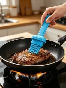 1Pc Versatile Oven- Oil Brush - High Heat Resistant, Easy-Clean For Grilling, Baking, Seasoning - Oil Brush With Bottle - View 3