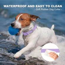 PVC Waterproof, Odor-Resistant, Rust-Proof Dog Collar, Easy To Clean Adjustable Buckle, Suitable For Small, Medium And Large Dogs - Purple - View 5