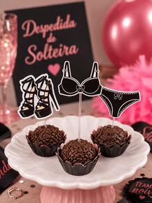 Topper para Docinhos Despedida de Solteira | Chá de Lingerie - Visão 3