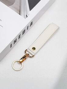 1Pc PU Leather Minimalist Keychain,Durable Long Key Ring,Portable Anti-Loss Car Key Holder,Suitable For Bags,Wallet,Key Accessories,A Perfect Gift - Multicolor - View 12
