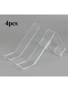 2/4/5pcs Acrylic L-Shaped High Heel Shoe Rack, Sneaker Display Stand, Window Display Shoe Rack (Acrylic Product With Protective Film) - Clear - View 5