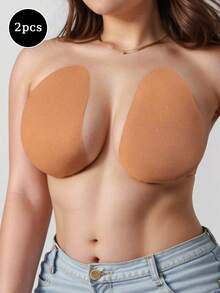 2 Pairs Disposable Breast Lift Tape, Suitable For Large Breasts, Invisible Backless Self-Adhesive Bra (Low Adhesion, Strong Adhesion May Damage Breasts) - Multicolor - View 11