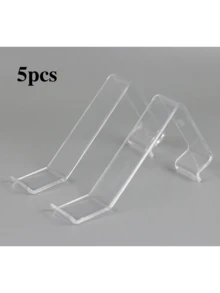 2/4/5pcs Acrylic L-Shaped High Heel Shoe Rack, Sneaker Display Stand, Window Display Shoe Rack (Acrylic Product With Protective Film) - Clear - View 6
