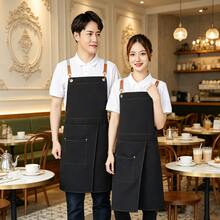 1pc Unisex Canvas Apron With Pockets, Waterproof And Oil-Resistant, Durable And Wear-Resistant Split Apron, Easy To Clean And Comfortable, Free Movement Design, Double Shoulder Work Apron, Suitable For Home, Restaurant, Cafe, Milk Tea Shop, Bakery And Catering Industry - Multicolor - View 4