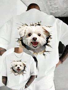 Men T-Shirts - 白色 - 查看 6