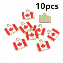 10pcs 15x16mm Enamel National Flags Of Countries Charms Pendant DIY Jewelry Making Accessories For Necklace Earrings Bracelet - National Flag - View 4