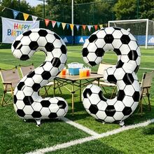 1pc 40 Inch Football Number Aluminum Foil Balloon, Number 0-9 Large Sports Event Decoration, Football Theme Party Celebration, Birthday, Wedding, Father's Day, Graduation Party Decoration Balloon, Suitable For Football Event Theme Birthday Party Background Decoration - View 6
