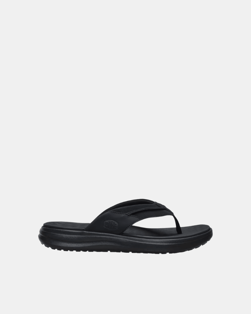 HEY DUDE 44442 FINN FLIP  Sandalias Chancletas Hombre Negro ✅ Entrega 24/72h