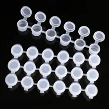 240pcs Empty Paint Pots, 3ml/0.1oz Plastic Paint Cups, 6-Grid Empty Paint Cups, Suitable For Art Painting, Crafting - A - View 6