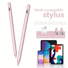 Universal Stylus Pen - Compatible With Android Phones And Tablets - Smooth Writing, Fast Charging, High Precision Sensitivity Capacitive Stylus Pen, Compatible With IPhone, Drawing Pen Tablet Accessories (Includes 2 Tips And Data Cable) - Multicolor - View 13