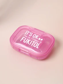 Medical Bag With Cute Pill Pattern And "Let's Medicane" Lettering, Portable Minimalist Pill Storage Box, 3-Compartment Medication Storage Box, Suitable For Home And Travel, Portable Travel Mini Pill Box, Waterproof And Moisture-Proof Pill Storage Container, Can Store Medication, Rings And Other Small Items, Suitable For Travel Storage, Travel Container, Travel, Office And Other Multiple Scenarios - Multicolor - View 19