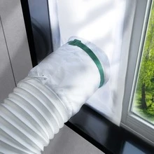 Window Sealing Cloth, (Two Sizes Available: 35.43*9.84 Inches, 63*9.84 Inches), Portable Air Conditioner And Cloth Accessories, Universal Window Sealing Strip For One Or Two Hoses, Suitable For Horizontal & Vertical Sliding Windows - Multicolor - View 4