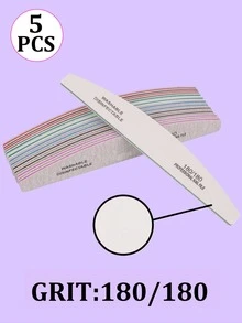 25pcs Nail Files - 80/100/150/180/240 Grit Nail Care Manicure Set, Double-Sided Nail File, Washable Nail File, Reusable Nail Buffer Block, Suitable For Natural Nails And Acrylic Nails, Home And Salon Use - Multicolor - View 11