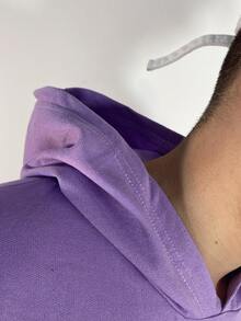 Blusa Moletom Streetwear Cultura Urbana Moda de Rua Hip Hop Skatista Blusa de Frio Unissex Masculino Feminino com Bolso e Capuz Algodão Lançamento Várias Cores!! - Lavanda - Visão 6