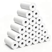 6/12/16/21/25/32 Rouleaux de papier thermique pour appareil photo pour enfants, papier de rechange pour appareil photo pour enfants, rouleau de papier pour appareil photo pour enfants, papier pour appareil photo pour enfants, papier sans encre - facile à remplacer - Ensemble - Voir 14