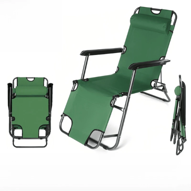 Patio Lounge Chair & Swing Chair - Military Green - View 1