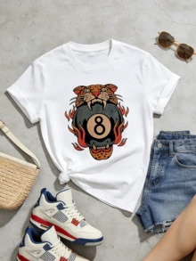 Women T-Shirts - White - View 5