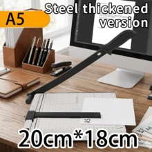 Cortador de papel pequeño, cortador antideslizante, adecuado para manualidades, cupones y corte de fotos, cortador apilable - Blanco - Ver 10