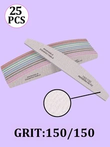 25pcs Nail Files - 80/100/150/180/240 Grit Nail Care Manicure Set, Double-Sided Nail File, Washable Nail File, Reusable Nail Buffer Block, Suitable For Natural Nails And Acrylic Nails, Home And Salon Use - Multicolor - View 15