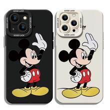 Disney Mickey And Friends Phone Case - Classic Mickey Mouse In His Iconic Pose, Waving With One Hand On His Hip, Complete With Red Shorts, Yellow Shoes, And The "Mickey And Friends" Logo Above, Compatible With IPhone 17, 16, 15, 14, 13, 12, 11 Pro Series And Galaxy S22, S23, S24, S25 Models, Ideal For Birthdays, Holidays, Anniversaries, Graduation Gifts, Or Any Special Occasion To Surprise Family, Friends, Classmates, And Loved Ones. - White - View 6