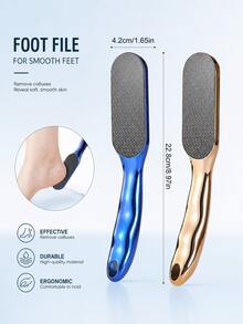 Nano Glass Foot File With Non-Slip Ergonomic Handle, Professional Foot Care Tool, Durable Foot Brush, Dead Skin Remover, Hygienic Pedicure Tool, Long-Lasting Foot Polisher For Soft And Smooth Feet - Multicolor - View 3