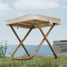 Outdoor Folding Chair, Portable Stool, Suitable For Camping, Travel, Vacation And Fishing, With Adjustable Zipper Small Stool - Multicolor - View 12