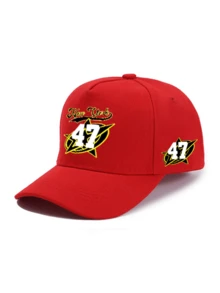 1 pièce/2 pièces Casquette de baseball à visière courbée et sac bandoulière unisexes avec design graphique imprimé personnalisé "New York 47", mode de rue, sports de plein air, ajustable, cadeau pour vous-même ou vos amis - Multicolore - Voir 16