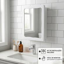 Master Bathroom Cabinet - White - View 1