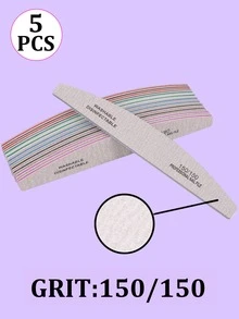 25pcs Nail Files - 80/100/150/180/240 Grit Nail Care Manicure Set, Double-Sided Nail File, Washable Nail File, Reusable Nail Buffer Block, Suitable For Natural Nails And Acrylic Nails, Home And Salon Use - Multicolor - View 19