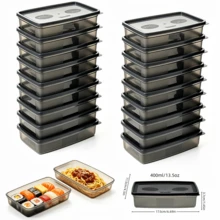 12pcs Stackable Food Storage Containers With Lids, Microwave Meal Prep Lunch Boxes, Snack Containers For Home, Office, Picnic, Great Gift - View 12