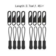 16pcs Metal Zipper Puller Fast Zipper Repair Kit, Suitable For Backpacks, Suitcases, Down Jackets, Boots And Other Zippers - Black - View 13
