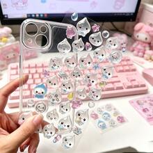 Pegatinas de Sello en Gota 3D con Expresión de Dibujos Animados Divertidos, Calcomanías de Textura de Cristal Colorido para Diario, Decoración DIY de Papelería, Pegatinas de Recompensa de Marca Diaria - Multicolor - Ver 5