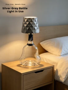 1 قطعة، مصباح زجاجة LED قابل للشحن بدون سلك، 3 ألوان قابلة للتعتيم، تحكم باللمس، قابل للشحن، محمول، مناسب لحفلات العطلات، ديكور الطاولة، إضاءة الشرفة الليلية، إضاءة غرفة المعيشة والممر، اكسسوارات التخييم - متعدد الألوان - مشاهدة 6