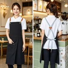 1pc Unisex Canvas Apron With Pockets, Waterproof And Oil-Resistant, Durable And Wear-Resistant Split Apron, Easy To Clean And Comfortable, Free Movement Design, Double Shoulder Work Apron, Suitable For Home, Restaurant, Cafe, Milk Tea Shop, Bakery And Catering Industry - Multicolor - View 5