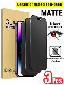 Kamyuurs 3 قطع واقي شاشة مطفي مضاد للتجسس، متوافق مع IPhone 16 17 Pro Max 17Air 16E 16 Plus 15 Pro Max 6.9 6.7 بوصة، فيلم سيراميك خصوصية مطفي، فيلم ناعم غير زجاجي، تغطية كاملة سيراميك خصوصية مطفي، مضاد للبصمات، مضاد للوهج، مضاد للتجسس - الأسود - مشاهدة 27