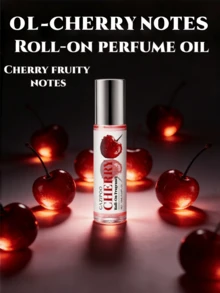 Women's Cherry Fragrance Oil, 10ml Cherry Rollerball Essential Oil, Pheromone-Infused Cherry Scent, Release Your Charm, Portable And Long-Lasting Fragrance, Date Night Essential, Captivating Formula - Cherry - View 4