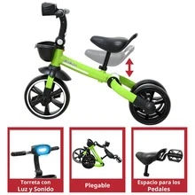Joykoo Evolutionary Tricycle For Children 360 Rotating Seat With Light And Sound - 綠色 - 查看 5