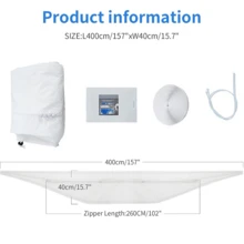 窗戶密封布,可攜式冷氣與烘乾機替換零件,通用窗戶密封條,適用於單管或雙管,無需鑽孔,含完整配件 + 使用說明書 - 彩色 - 查看 8
