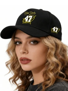 1 pièce/2 pièces Casquette de baseball à visière courbée et sac bandoulière unisexes avec design graphique imprimé personnalisé "New York 47", mode de rue, sports de plein air, ajustable, cadeau pour vous-même ou vos amis - Multicolore - Voir 5