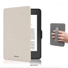 Apricot With White Small Polka Dot Pattern Protective Case For 7/6.8/6 Inch Kindle Paperwhite (12th/11th/10th/7th/6th/5th Generation - 2024) | Kindle E-Reader Colorsoft Signature Edition Accessory, Cute Minimalist Protective Case With Hand Strap, Suitable As A Gift For Colleagues And Friends - Multicolor - View 6