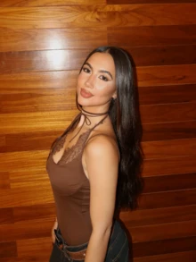 2026春夏女款優雅棕色蕾絲連身衣，時尚休閒度假婚禮海灘派對出遊優雅女士連身衣 - 紅色 - 查看 5