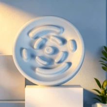 1個寵物慢食碗，防傾倒防滑狗貓碗，花卉迷宮設計以減緩進食速度，適合中小型犬貓的健康餵食碗 - 200ml - 查看 11