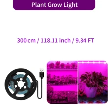 全光譜植物生長燈條，USB 5V 柔性植物燈。自黏式快速安裝，適用於各種植物和水耕栽培。適合溫室、生長帳篷、植物架、櫥櫃、居家與辦公室室內園藝。 - Plant Light Strip - 查看 13