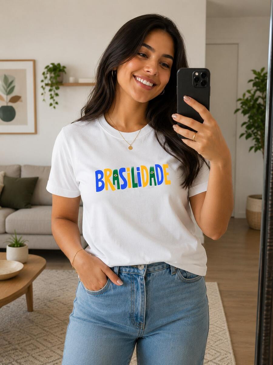 T-Shirt/Blouse For The Brazilian National Team, Brazil World Cup, All Sizes, Family, Patriotic, , Soccer, Unisex, Exclusive BrazilCore - 白人 - 巴西人 - 查看 1