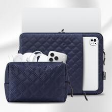 SENLASI Funda para portátil de 13-16 pulgadas para MacBook Air Pro 13 14 pulgadas M1 M2 M3, Air 38.1 cm M2 M3 2023, para otros portátiles de 13.5 14 15.6 16 pulgadas, funda portátil para transportar portátil con cremallera suave y bolsa de accesorios extra, azul - Ver 4