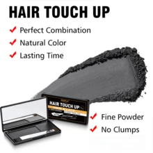 Goiple 8g Hairline Shadow Powder, Waterproof And Sweat-Resistant, Instant Coverage For White Hair Roots, Hair Root Color Filler Powder, Long-Lasting Natural Volumizing Filling, Suitable For Baldness And Hair Loss, 2-Piece Set Includes Foldable Dual-Head Brush - Multicolor - View 11